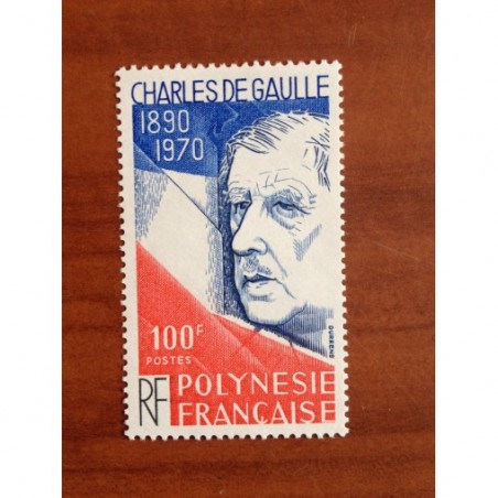 POLYNESIE NUM 159 ** MNH De Gaulle ANNEE 1980