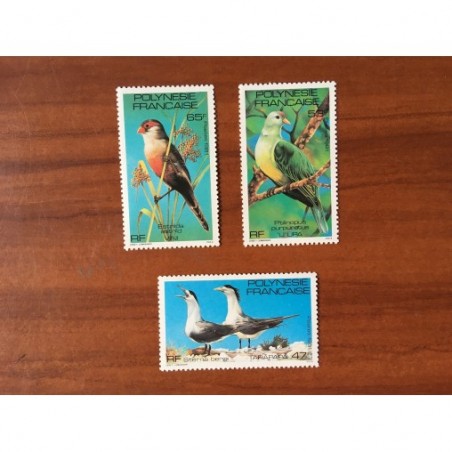 POLYNESIE NUM 168-170 ** MNH Faune Oiseau Bird ANNEE 1981