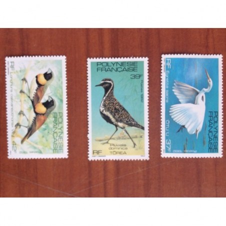 POLYNESIE NUM 189-191 ** MNH Oiseau Bird ANNEE 1982