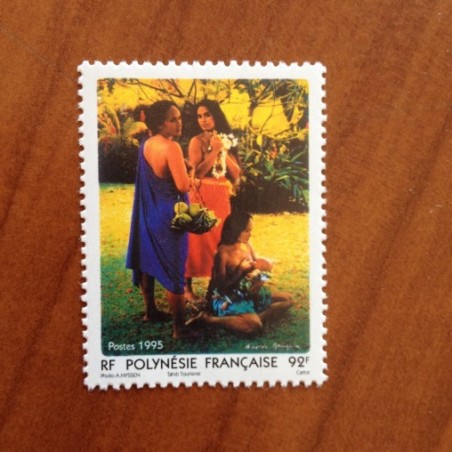 POLYNESIE NUM 474 ** MNH Photo vahiné par Gauguin ANNEE 1995