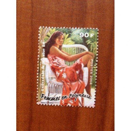 POLYNESIE NUM 708 ** MNH Femme Polynesie Tableau Taurua ANNEE 2004