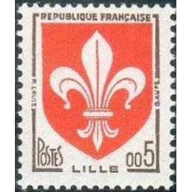 France Yvert Num 1230 ** Armoiries LILLE  1960