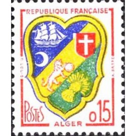 France Yvert Num 1232 ** Armoiries ALGER  1960