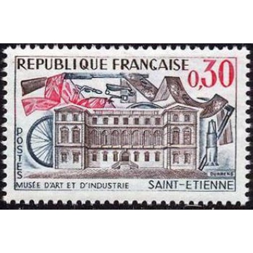 France Yvert Num 1243 ** Saint Etienne  1960