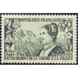 France Yvert Num 1246 ** Savoie  1960