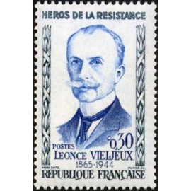 France Yvert Num 1251 ** Resistance Vieljeux  1960