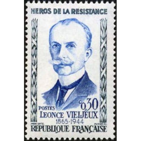 France Yvert Num 1251 ** Resistance Vieljeux  1960
