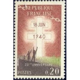 France Yvert Num 1264 ** De gaulle  1960