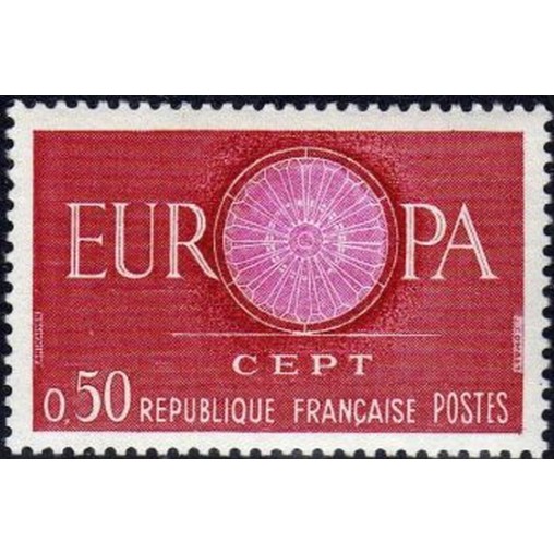 France Yvert Num 1267 ** Europa 1960  1960