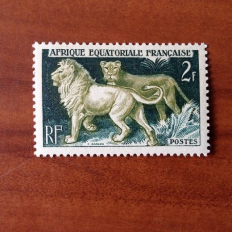AEF 239 ** MNH Lion en 1957