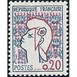 France Yvert Num 1282 ** Cocteau  1961