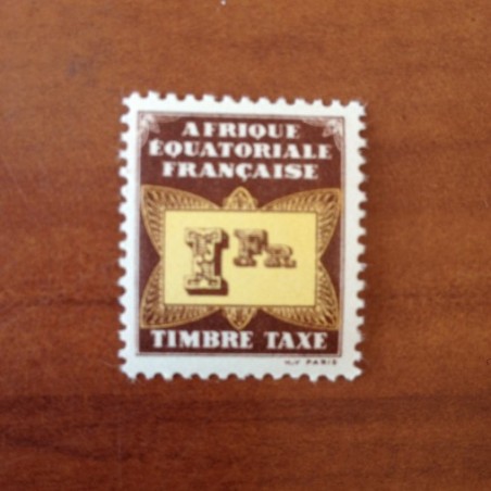 AEF Taxe 9 * MH Taxe en 1937