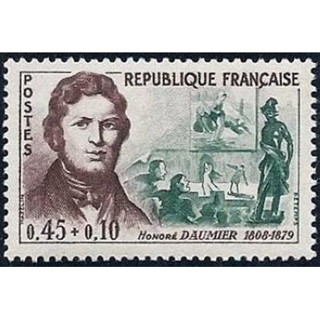France Yvert Num 1299 ** Honoré Daumier  1961