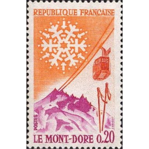 France Yvert Num 1306 ** Mont Dore  1961