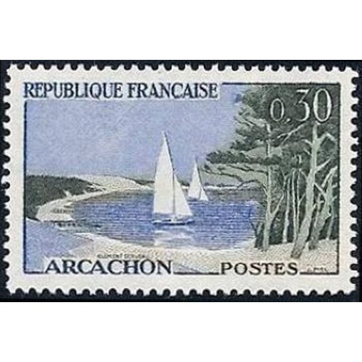 France Yvert Num 1312 ** Arcachon  1961