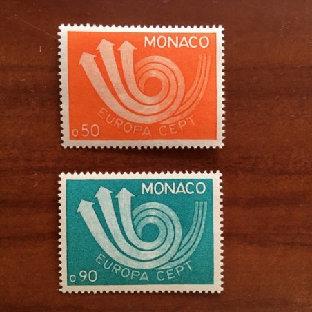 Monaco Num 917-918 ** MNH Europa Année 1973