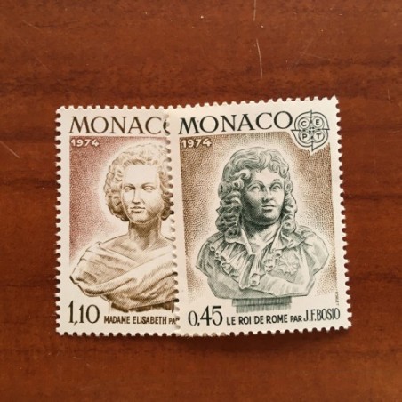 Monaco Num 957-958 ** MNH Europa Par BosioAnnée 1974