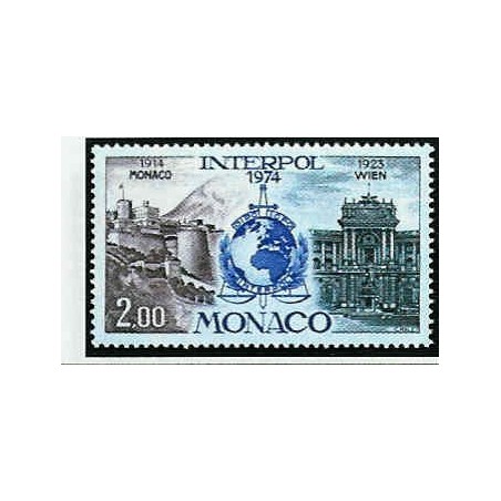 Monaco Num 966 ** MNH Police Année 1974