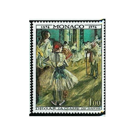 Monaco Num 968 ** MNH Tableaux Degas danse Année 1974