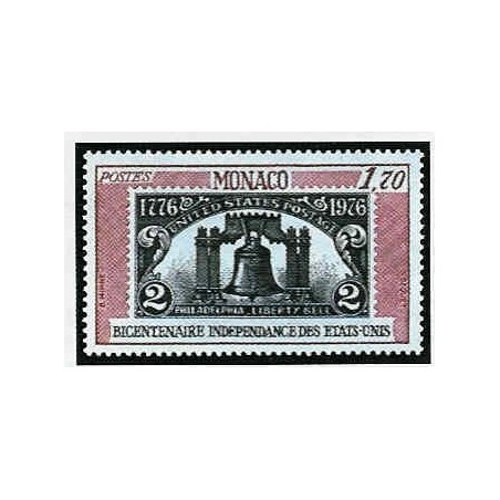 Monaco Num 1055 ** MNH Cloche Usa année 1976