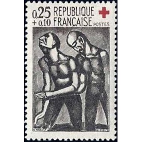 France Yvert Num 1324 ** Croix Rouge  Rouault  1961