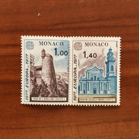 Monaco Num 1101-1102 ** MNH Europa année 1977
