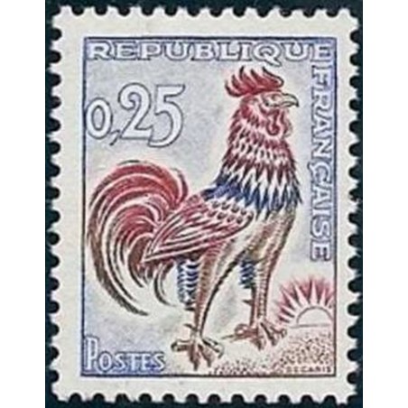 France Yvert Num 1331 ** Coq Decaris  1962