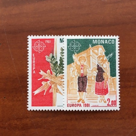 Monaco Num 1273-1274 ** MNH Europa  année 1981