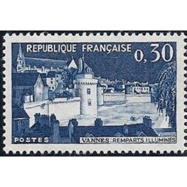France Yvert Num 1333 ** Vannes  1962