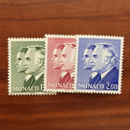 Monaco Num 1335-1337 ** MNH Prince rainier et albert  année 1982
