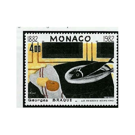 Monaco Num 1348 ** MNH Tableaux G Braque  année 1982