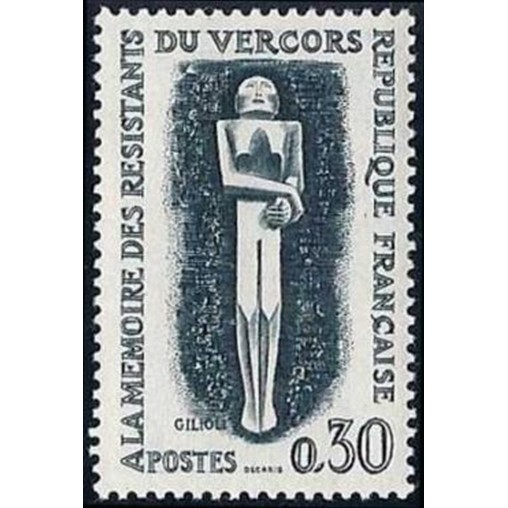 France Yvert Num 1336 ** Resistance  1962