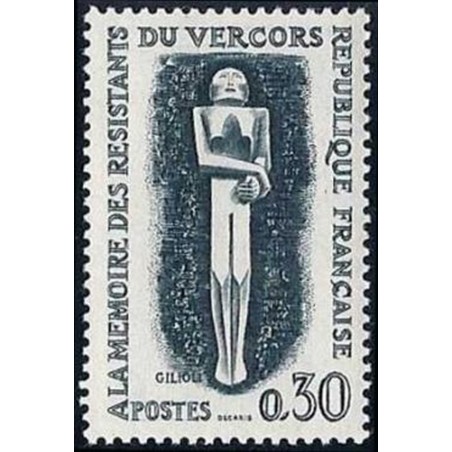 France Yvert Num 1336 ** Resistance  1962