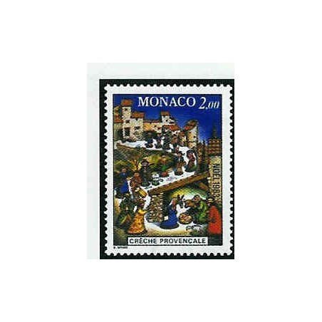 Monaco Num 1400 ** MNH Noël creche provencale  année 1983