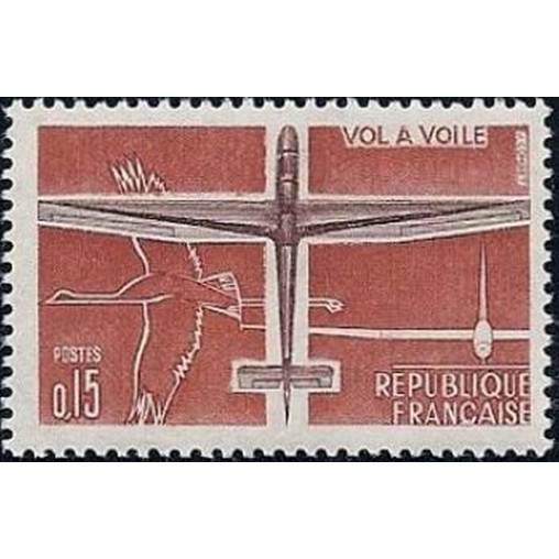 France Yvert Num 1340 ** Avion  1962