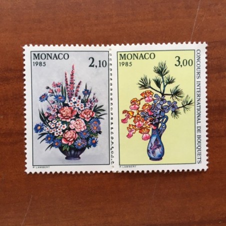 Monaco Num 1448-1449 ** MNH Bouquet année 1984