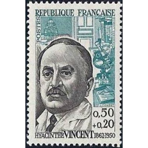 France Yvert Num 1350 ** Hyancinthe Vincent  1962