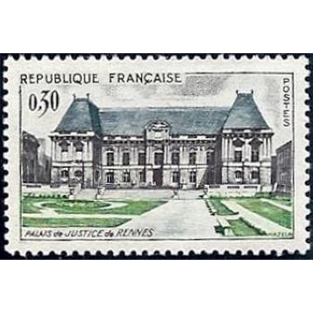 France Yvert Num 1351 ** Rennes  1962