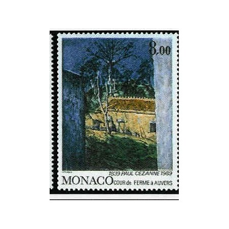 Monaco Num 1695 ** MNH Tableaux Paul Cezanne  année 1989