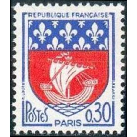 France Yvert Num 1354B ** Armoiries Paris 1962