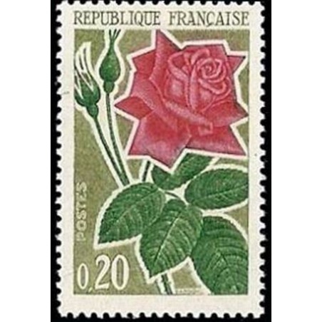 France Yvert Num 1356 ** Rose  1962