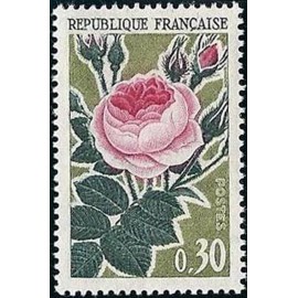 France Yvert Num 1357 ** Rose  1962