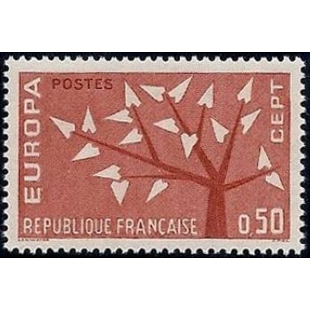 France Yvert Num 1359 ** Europa  1962