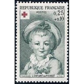 France Yvert Num 1367 ** Croix Rouge  1962