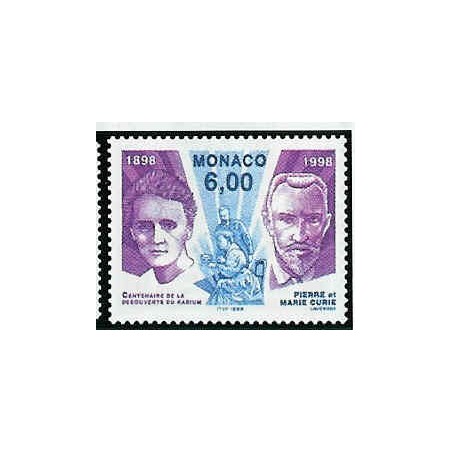 Monaco Num 2151 ** MNH Curie Pierre et Marie année 1998