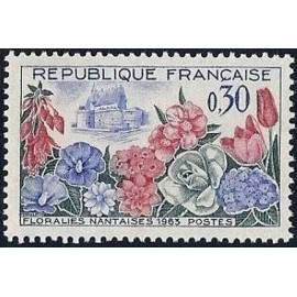France Yvert Num 1369 ** Floralies nantaises  1963