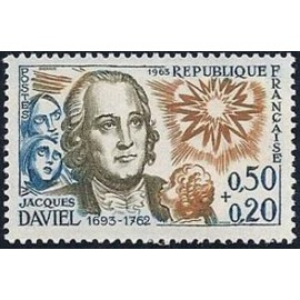 France Yvert Num 1374 ** Jacques Daviel  1963