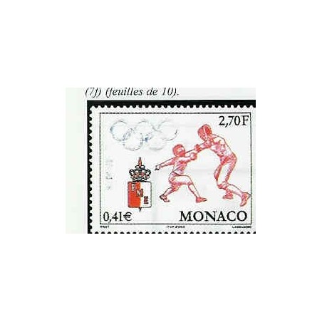 Monaco Num 2261 ** MNH escrime année 2000