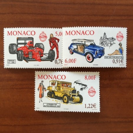 Monaco Num 2276-2278 ** MNH Automobile année 2000