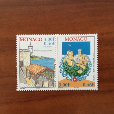Monaco Num 2298-2299 ** MNH Europa eau année 2001